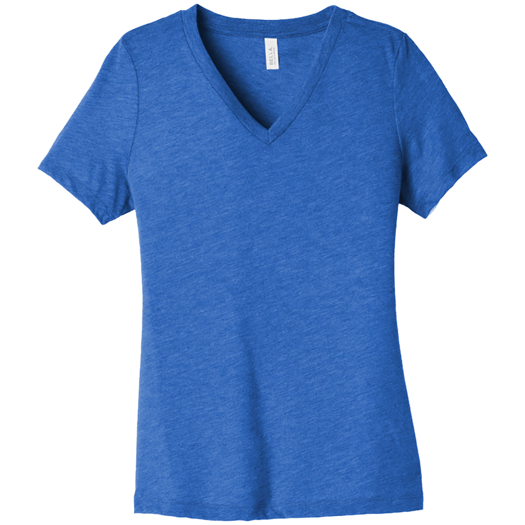 BELLA+CANVAS Womens Relaxed Jersey V-Neck Tee BC6405 (Customer Supplied)