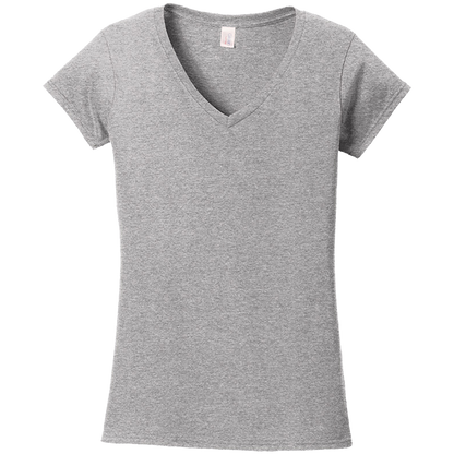 Gildan Softstyle Women's Fit V Neck T Shirt 64V00L