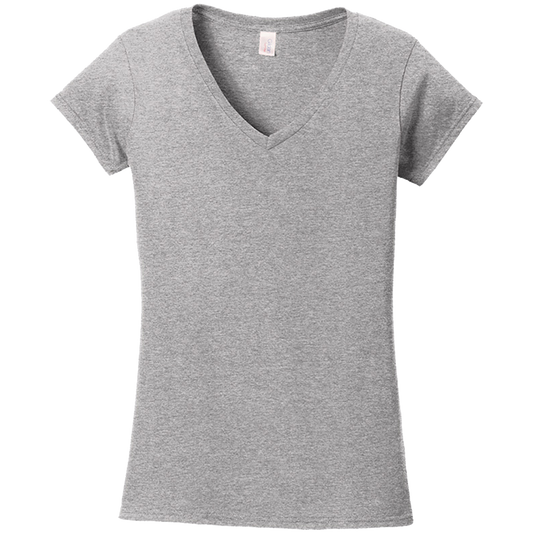 Gildan Softstyle Women's Fit V Neck T Shirt 64V00L