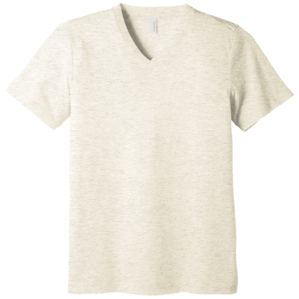 BELLA+CANVAS Unisex Triblend Short Sleeve V-Neck Tee BC3415 (Customer Supplied)