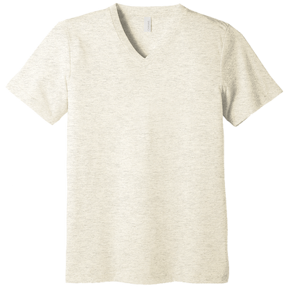 BELLA+CANVAS Unisex Triblend Short Sleeve V-Neck Tee BC3415 (Customer Supplied)