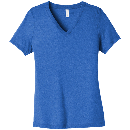 BELLA+CANVAS Womens Relaxed Jersey V-Neck Tee BC6405 (Customer Supplied)
