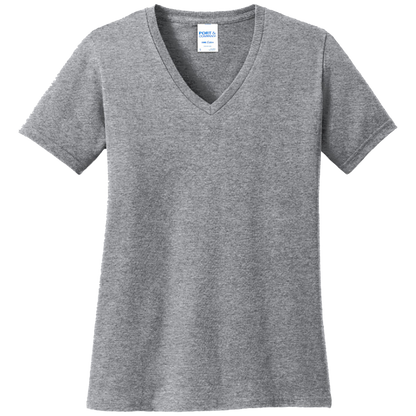 Port & Company Ladies Core Cotton V-Neck Tee LPC54V (Customer Supplied)
