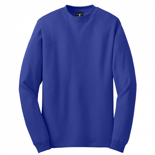 Hanes Beefy-T 100% Cotton Long Sleeve T-Shirt 5186