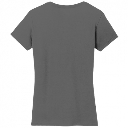 Gildan Ladies Heavy Cotton 100% Cotton V-Neck T-Shirt 5V00L
