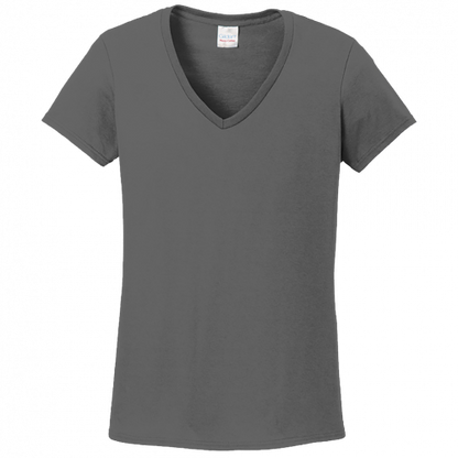 Gildan Ladies Heavy Cotton 100% Cotton V-Neck T-Shirt 5V00L