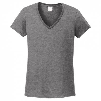 Gildan Ladies Heavy Cotton 100% Cotton V-Neck T-Shirt 5V00L (Customer Supplied)