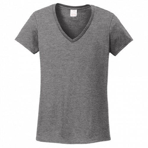 Gildan Ladies Heavy Cotton 100% Cotton V-Neck T-Shirt 5V00L (Customer Supplied)