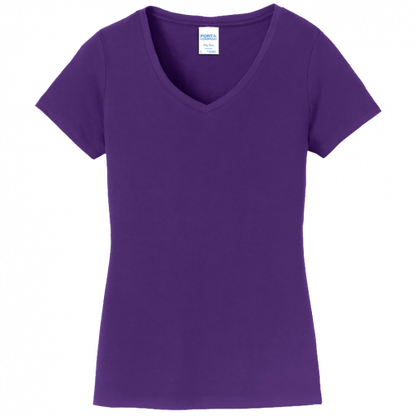 Port & Company Ladies Fan Favorite V-Neck Tee LPC450V (Customer Supplied)