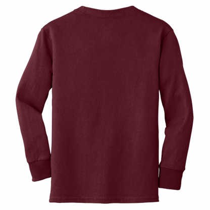Port & Company Youth Long Sleeve Core Cotton Tee PC54YLS (Customer Supplied)