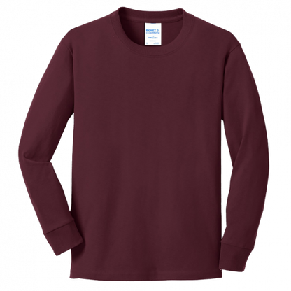 Port & Company Youth Long Sleeve Core Cotton Tee PC54YLS (Customer Supplied)