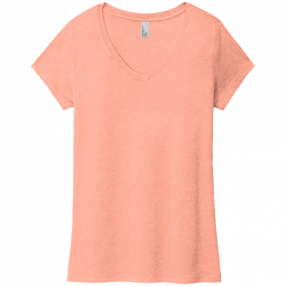 District Womens Perfect Tri V-Neck Tee DM1350L (Customer Supplied)