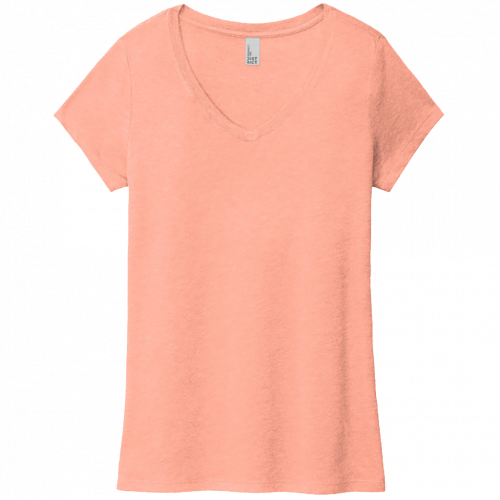 District Womens Perfect Tri V-Neck Tee DM130L (Customer Supplied)
