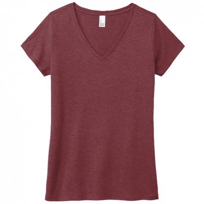 District Womens Perfect Tri V Neck Tee DM1350L
