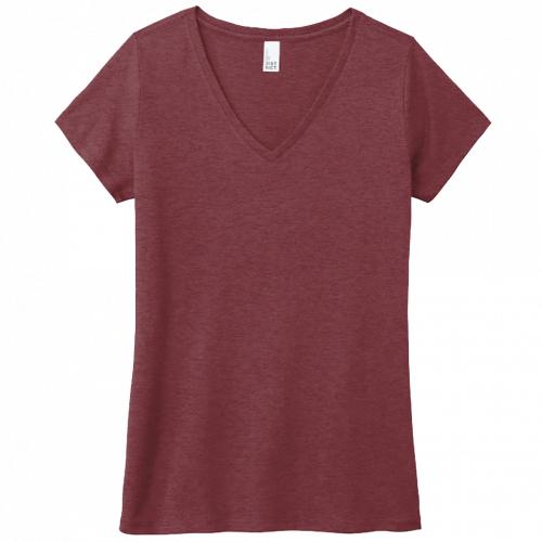 District Womens Perfect Tri V Neck Tee DM1350L