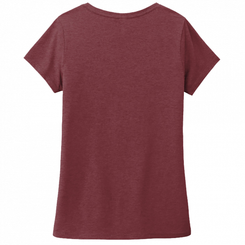 District Womens Perfect Tri V Neck Tee DM1350L | Imprintmaker