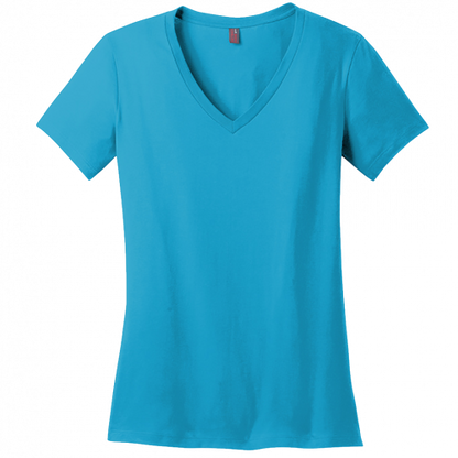 District Women's Perfect Weight V-Neck DM1170L (Customer Supplied)