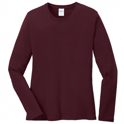 Port & Company Ladies Long Sleeve Core Cotton Tee LPC54LS (Customer Supplied)