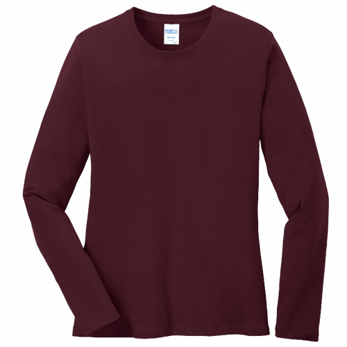 Port & Company Ladies Long Sleeve Core Cotton Tee LPC54LS (Customer Supplied)